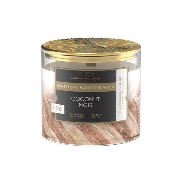 Coconut Noir Wooden-Wick 14oz Jar Candle Product Image 3