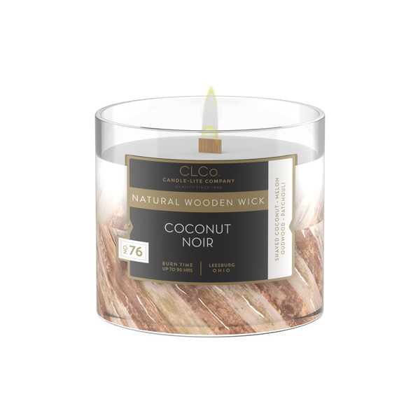 Coconut Noir Wooden-Wick 14oz Jar Candle Product Image 1