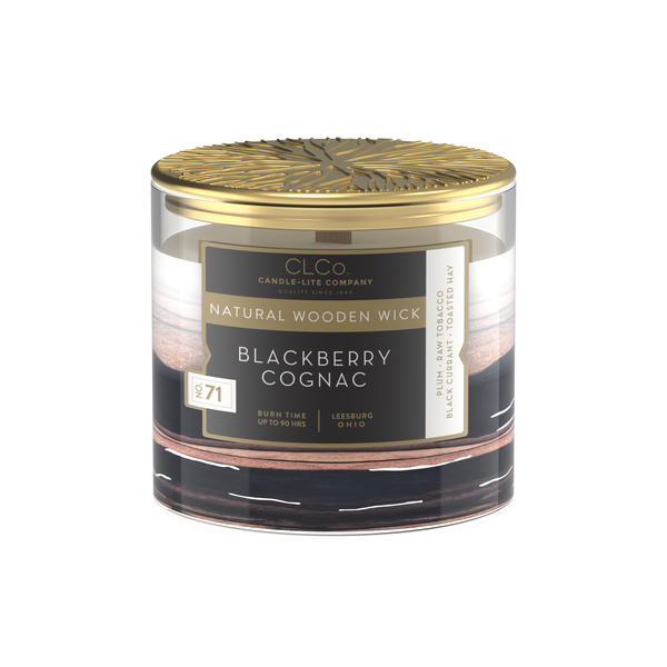 Blackberry Cognac Wooden-Wick 14oz Jar Candle Product Image 3